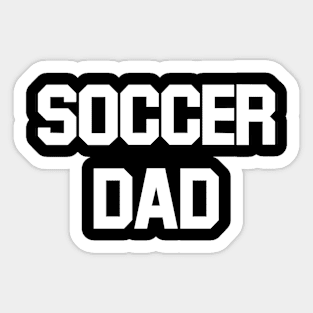 Soccer Dad (white) Sticker